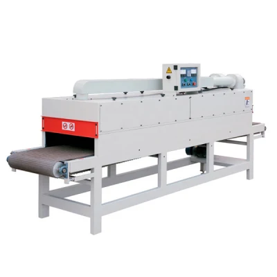Linha de revestimento automática Máquina secadora de túnel IR Aquecedor para secagem de pintura de placa de madeira